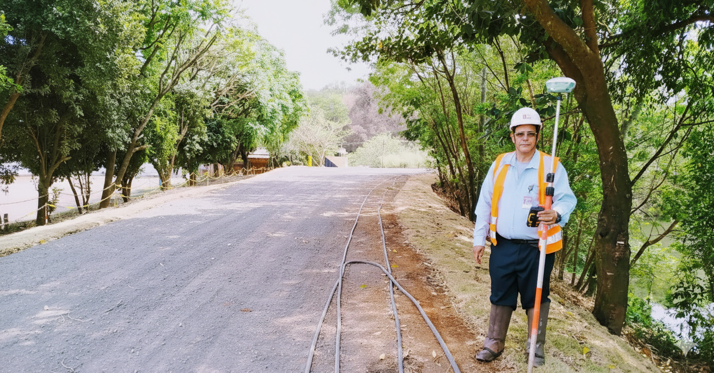 Grande planta industrial vista de fora